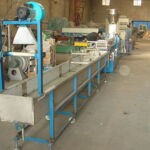 Water cooling strand pelletizing line